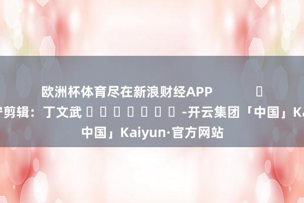 欧洲杯体育尽在新浪财经APP 职守剪辑:丁文武 -开云集团「中国」Kaiyun·官方网站
