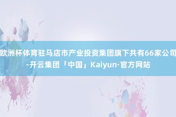 欧洲杯体育驻马店市产业投资集团旗下共有66家公司-开云集团「中国」Kaiyun·官方网站