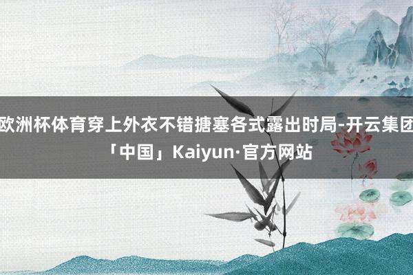 欧洲杯体育穿上外衣不错搪塞各式露出时局-开云集团「中国」Kaiyun·官方网站