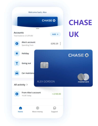 Chase UK 开户12个月1%返现 英国全数字银行账户